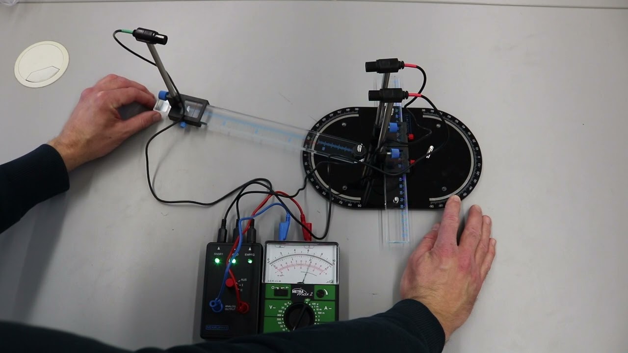 Stehende Wellen - Experiment mit Ultraschallwellen