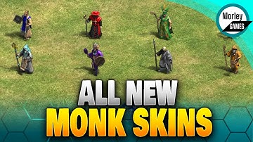 First Look at ALL New Monk Skins in Age of Empires 2!