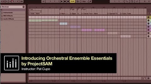 Dubspot Ableton Live Tutorial: ProjectSAM Orchestral Ensemble Essentials