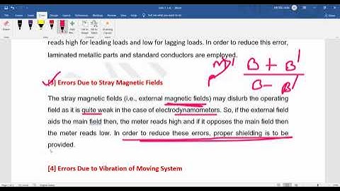 4EE4, EMI, Unit 1, L 6, Error in Wattmeter & Compensation, Dr  Neeraj Jain
