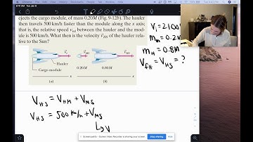 Collisions Example 3: 1D Explosion