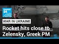 Russian rocket hits close to Zelensky, Greek PM during Odesa visit • FRANCE 24 English