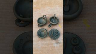 diy mini clay kitchen set, #kitchenset #clay #miniature #pottery