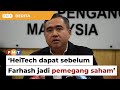 Heitech dapat kontrak jpj sebelum farhash jadi pemegang saham kata loke