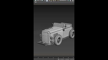 vintage car modeling 3d max #viral #blender #ytshorts #youtubeshorts #3d