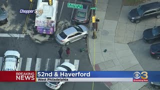 SEPTA bus crashes in West Philadelphia