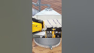 automatic profiling lines for the production of corrugated metal grain bin silo structures  #silo