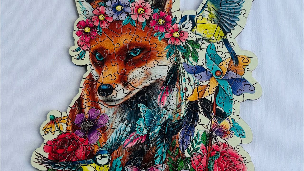 Colorful Fox Ravensburger Wooden 150 Pieces Puzzle 🧩 Time Lapse # ...
