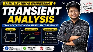 1. Transient Analysis in Basic Electrical Engineering | Time Constant | 1st Year BTech/BE