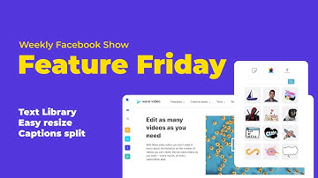 Feature Friday. Text Library, Easy resize and Captions split.