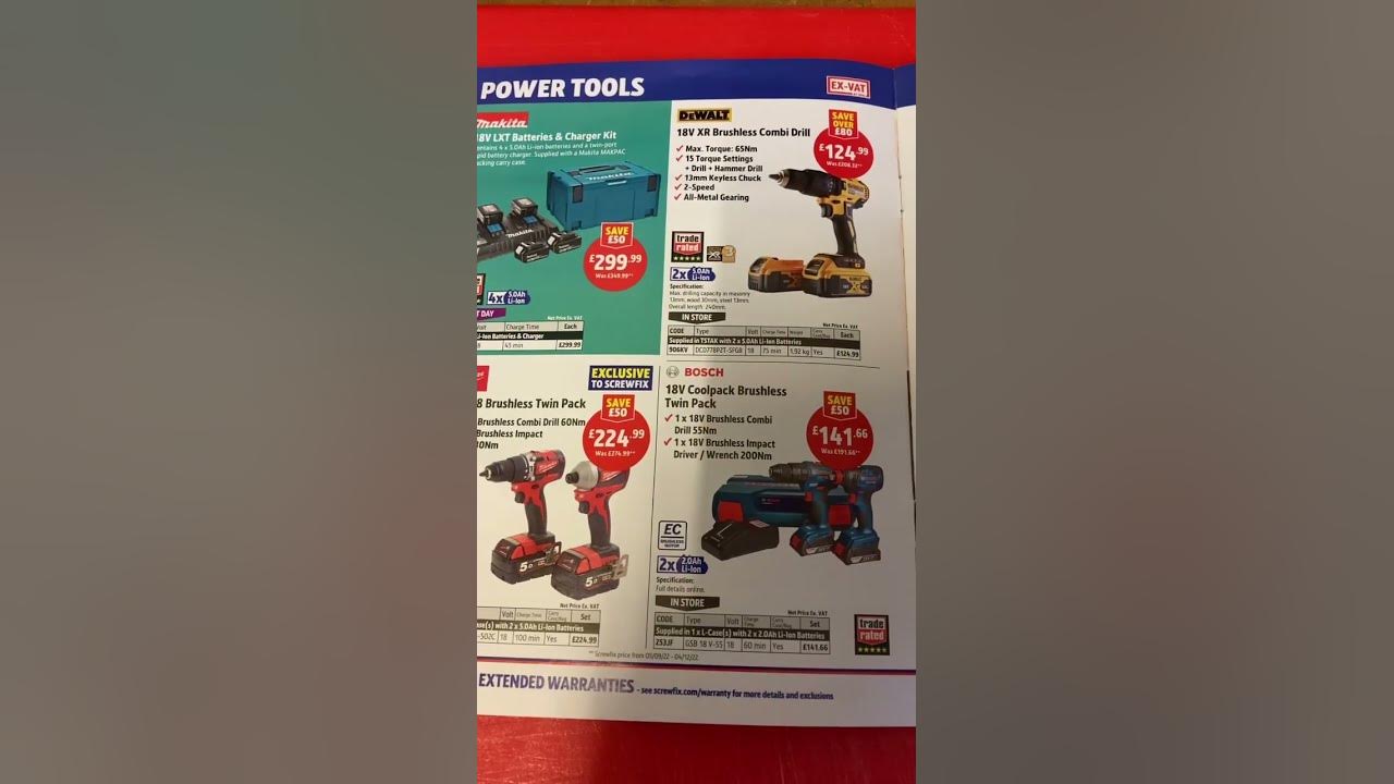 Unbeatable Value Prices Cut Power Tools Screwfix 17/2/23 YouTube