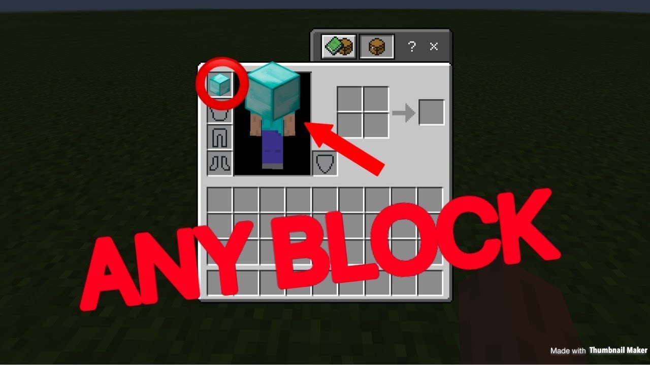 How to Put ANY Block on Your Head in Minecraft! - YouTube