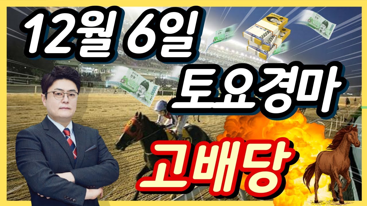 #12월6일 토요경마! 고배당 최강 분석!