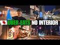 Quanto ganhei de Uber Eats à noite no interior do Japão