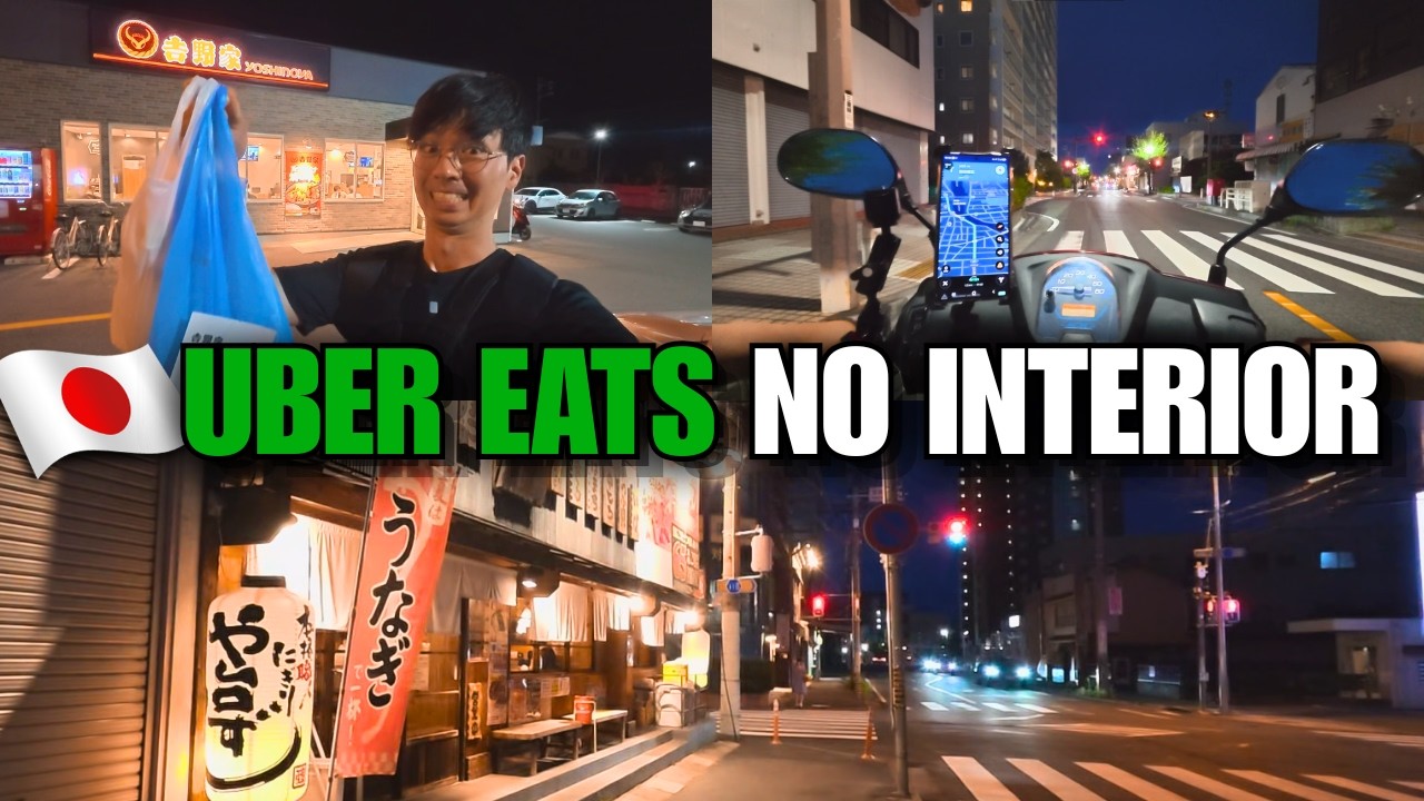 Quanto ganhei de Uber Eats à noite no interior do Japão
