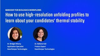nanoDSF for biologics: How to interpret thermal unfolding profiles for your different applications