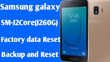 How To Reset Samsung Galaxy J2Core(J260G)/Samsung Phone Factory data Reset Kaise Kare