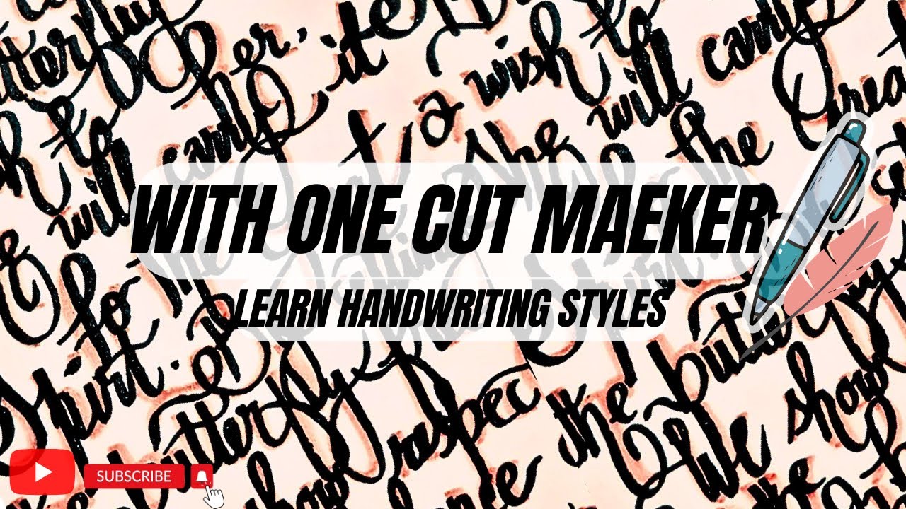 One Hand Writing Image With one cut marker learn handwriting styles ||calligraphy || hand ...