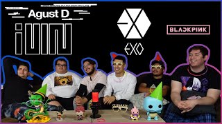 AMAZINGG!!!! REACTING TO KPOP FOR THE FIRST TIME!!!! (AGUST D, (G)-IDLE, EXO, BLACKPINK)