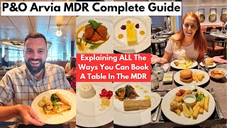 P&O Arvia MDR Food Review & We Show You ALL The Options On How To Dine & Make YOUR Cruise Easier