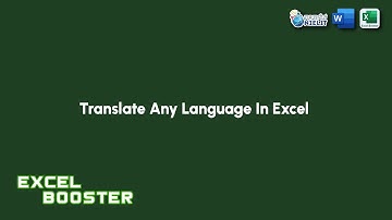 How to Translate Any Language in Excel_HD #exceltutorial #exceltips #exceltricks