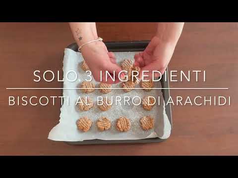 3 INGREDIENTI e super FACILI: Ecco come preparare i BISCOTTI AL BURRO DI ARACHIDI