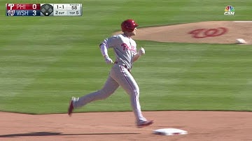 PHI@WSH: Asche puts Phils on the board with a solo HR