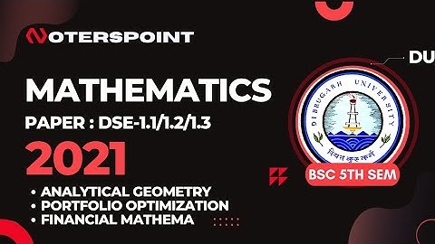 BSC 5th Sem Maths DSE1 Question Paper 2021 Dibrugarh University | BSC 5th Sem Analytical Geometry