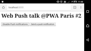 Demo Web Push notifications talk @PWA Paris #2