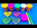 Satisfying video | Making Glitter Play Doh Ice Cream with Glitter Heart Asmr #satisfying #asmr