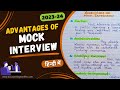 Advantages of Mock Interview | Interview Skills | Business Communication | In Hindi