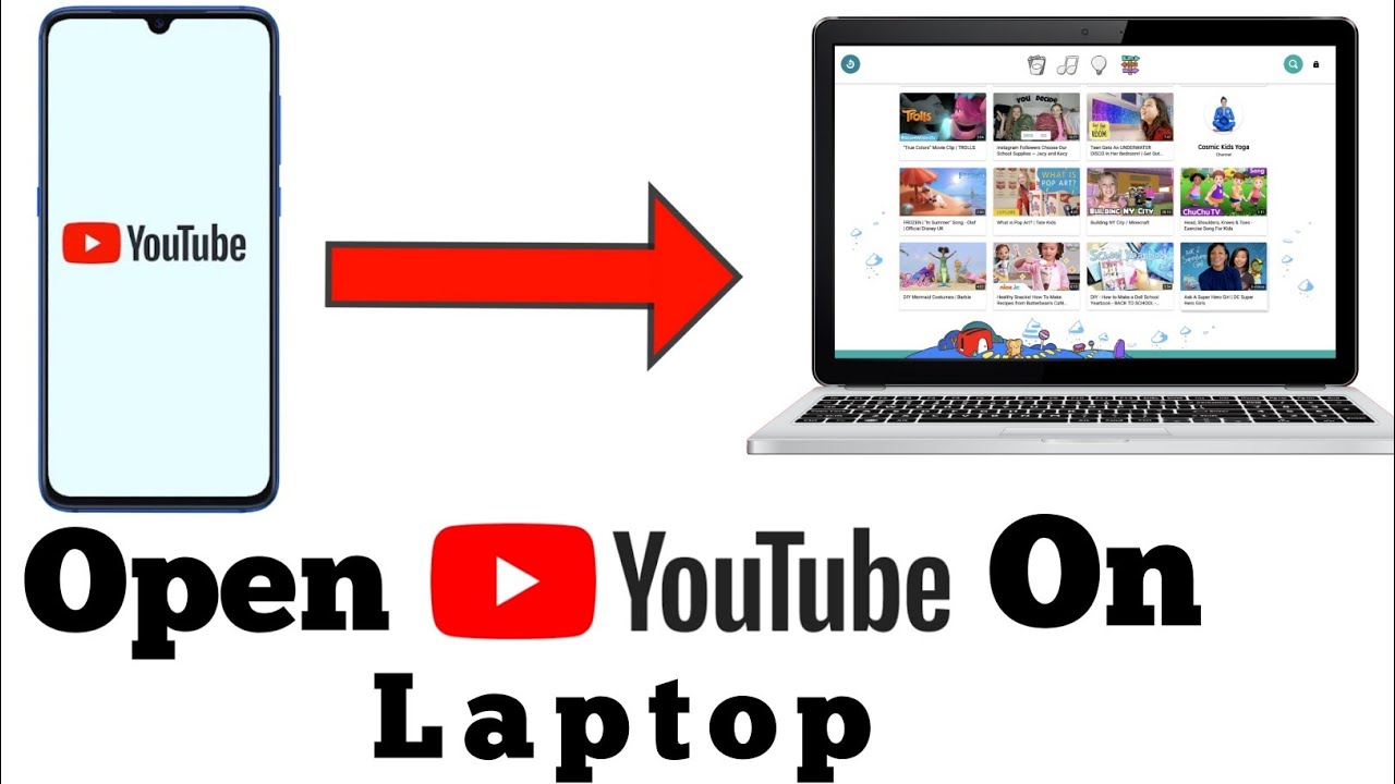 Open YouTube On Laptop | YouTube Laptop पर खोलिये - YouTube