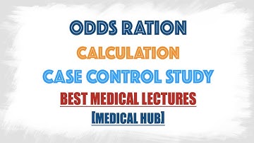 Odds Ratio calculation in case control study full concept : Community Medicine,PSM