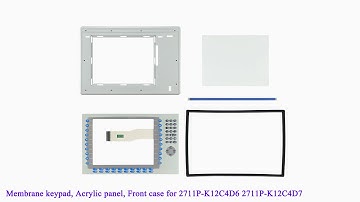 2711P-K12C4D6 2711P-K12C4D7 Front Plastic Case, Membrane Keypad for PanelView Plus 1250