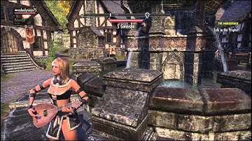 The Elder Scrolls Online: Tamriel Unlimited - Six minutes of lute and fountain