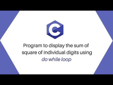 C program to display the sum of square of individual digits using do while loop | Alpha Tech Planet