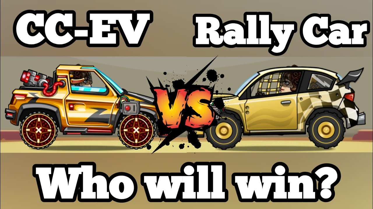 CC-EV vs RALLY CAR - Speed Comparison - Which is better? - Hill Climb Racing 2 New Update
