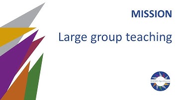 Large group teaching