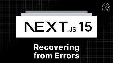 Next.js 15 Tutorial - 26 - Recovering from Errors