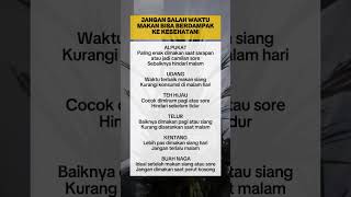 Tips Hidup Sehat #polahidupsehat #makansehat #fyp