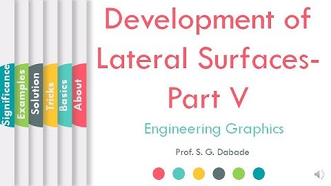 How to Demonstrate Development of Lateral Surfaces- Part V | EG | ProfSGDabade | L13 | LLAGT #LLAGT