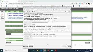 Online Course Request Verification