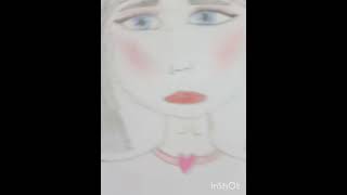 رسم بنت صغيرة