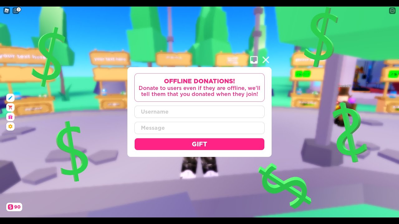 Donating Robux to Fans pls donate YouTube