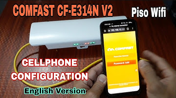 COMFAST CF-E314N V2 CONFIG USING CELLPHONE||ENGLISH VERSION
