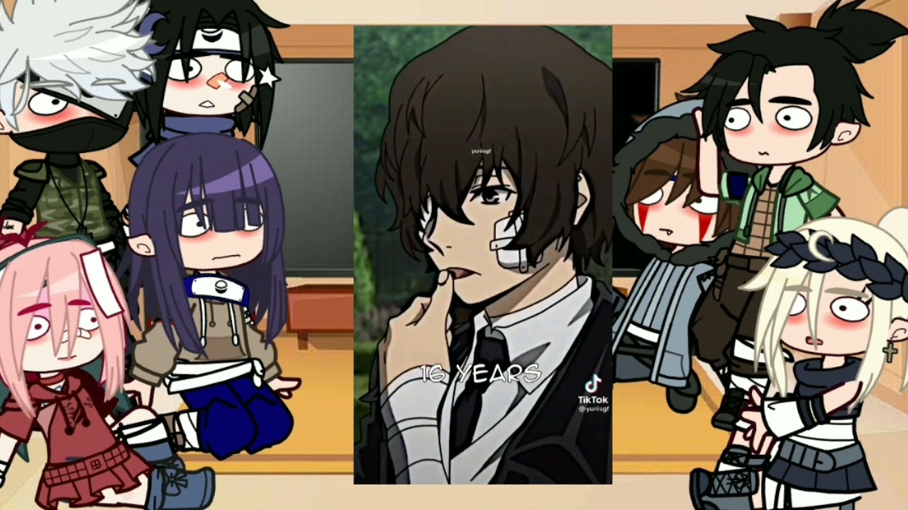 🎭Реакция на прошлую жизнь Наруто × Дазай🎭