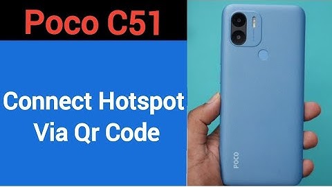 How to connect hotspot via QR code Poco C51, wireless internet connect kaise karen