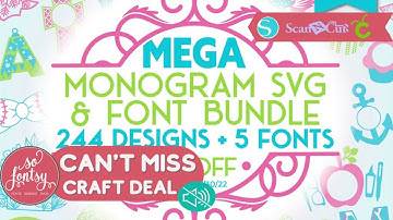 Best of Monogram SVG Designs & Fonts from So Fontsy!