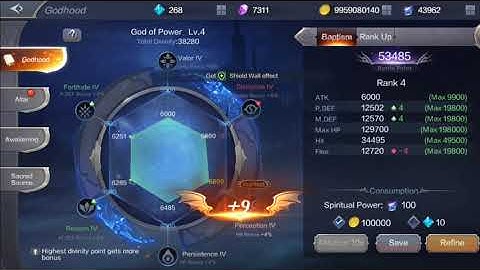 MU2 Godhood Divinity Points Guide