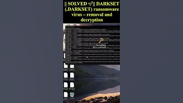 DARKSET (.DARKSET) ransomware virus #shorts #trending #DARKEST